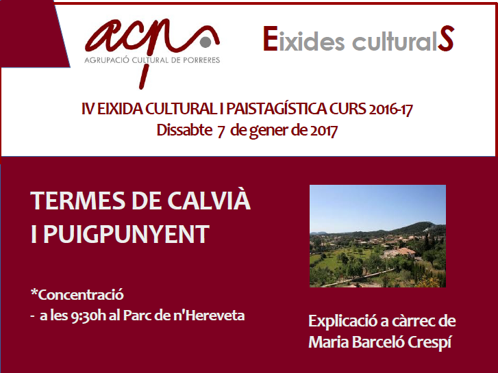 IV Eixida cultural i paisatgística: termes de Calvià i Puigpunyent