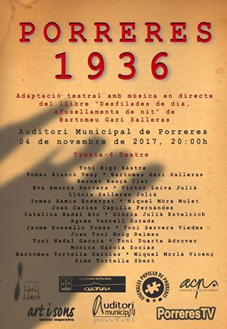 NOVA REPRESENTACIÓ DE PORRERES 1936