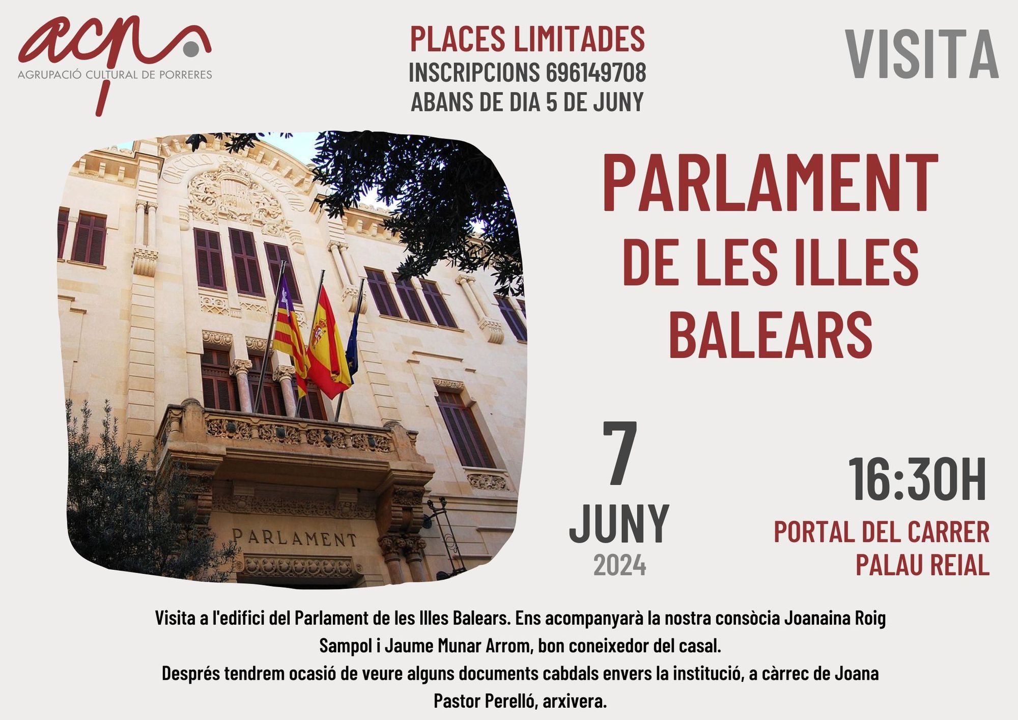 Visita cultural al Palment de les Illes Balears