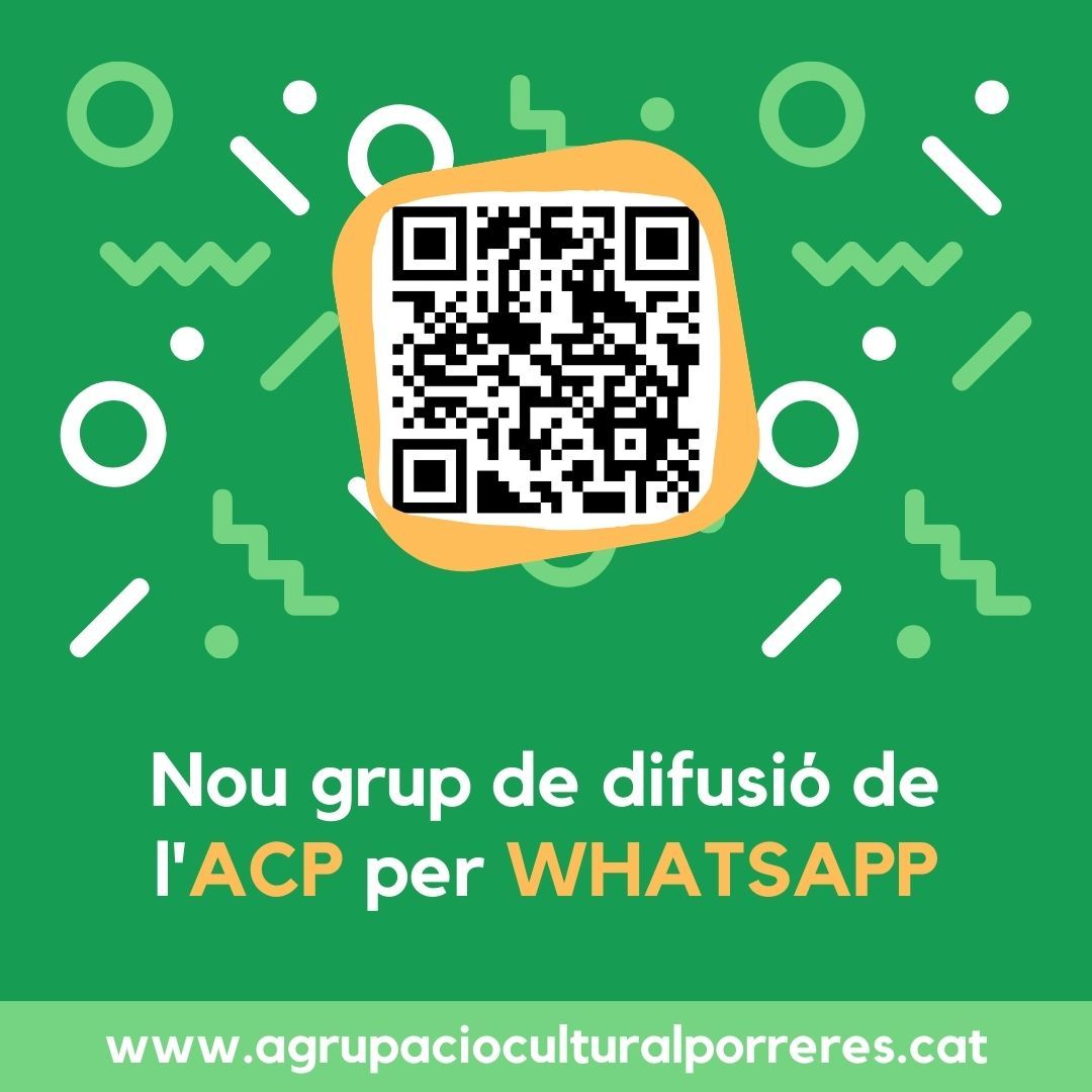 NOU GRUP DE DIFUSIÓ DE L'ACP PER WHATSAPP