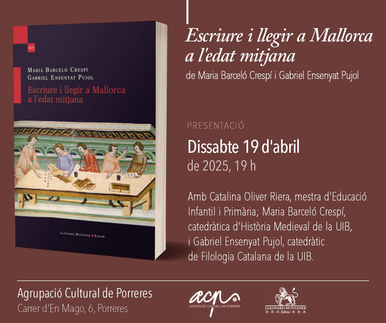 Escriure i llegir a Mallorca a l'edat mitjana