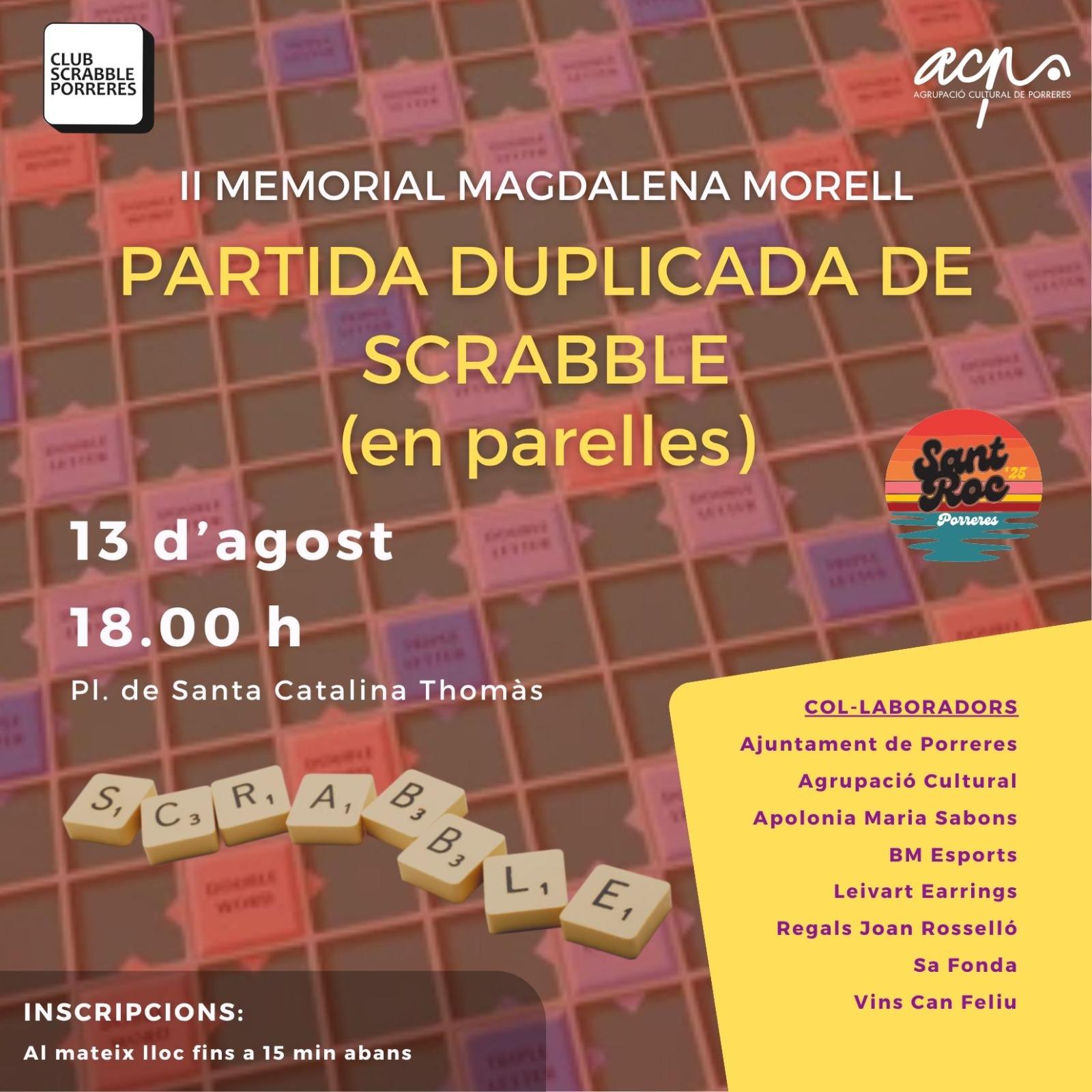 Partida duplicada de scrabble