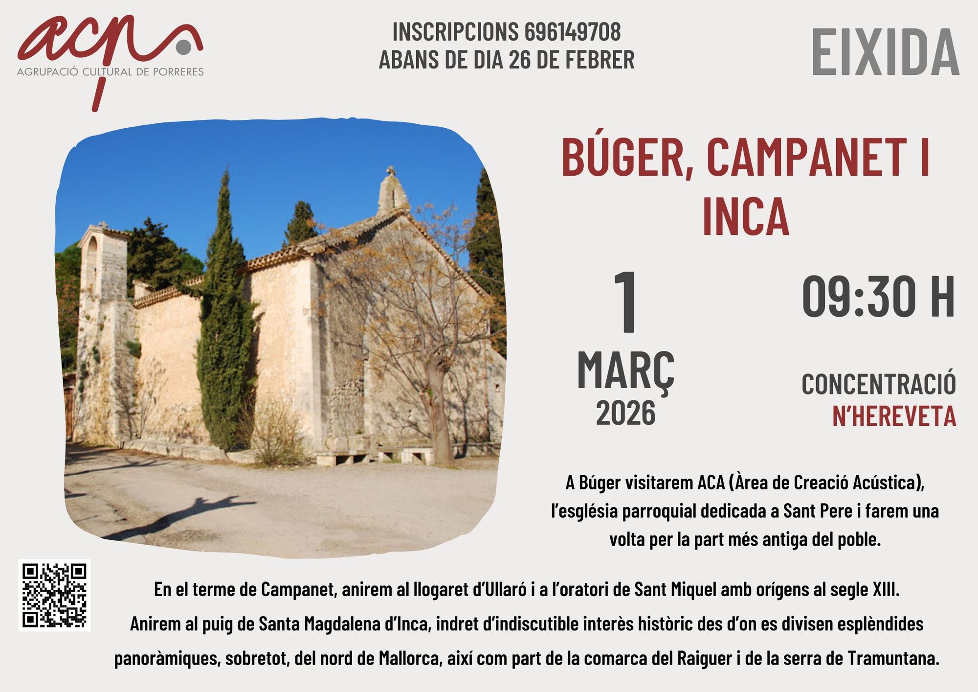 Búger, Campanet i Inca