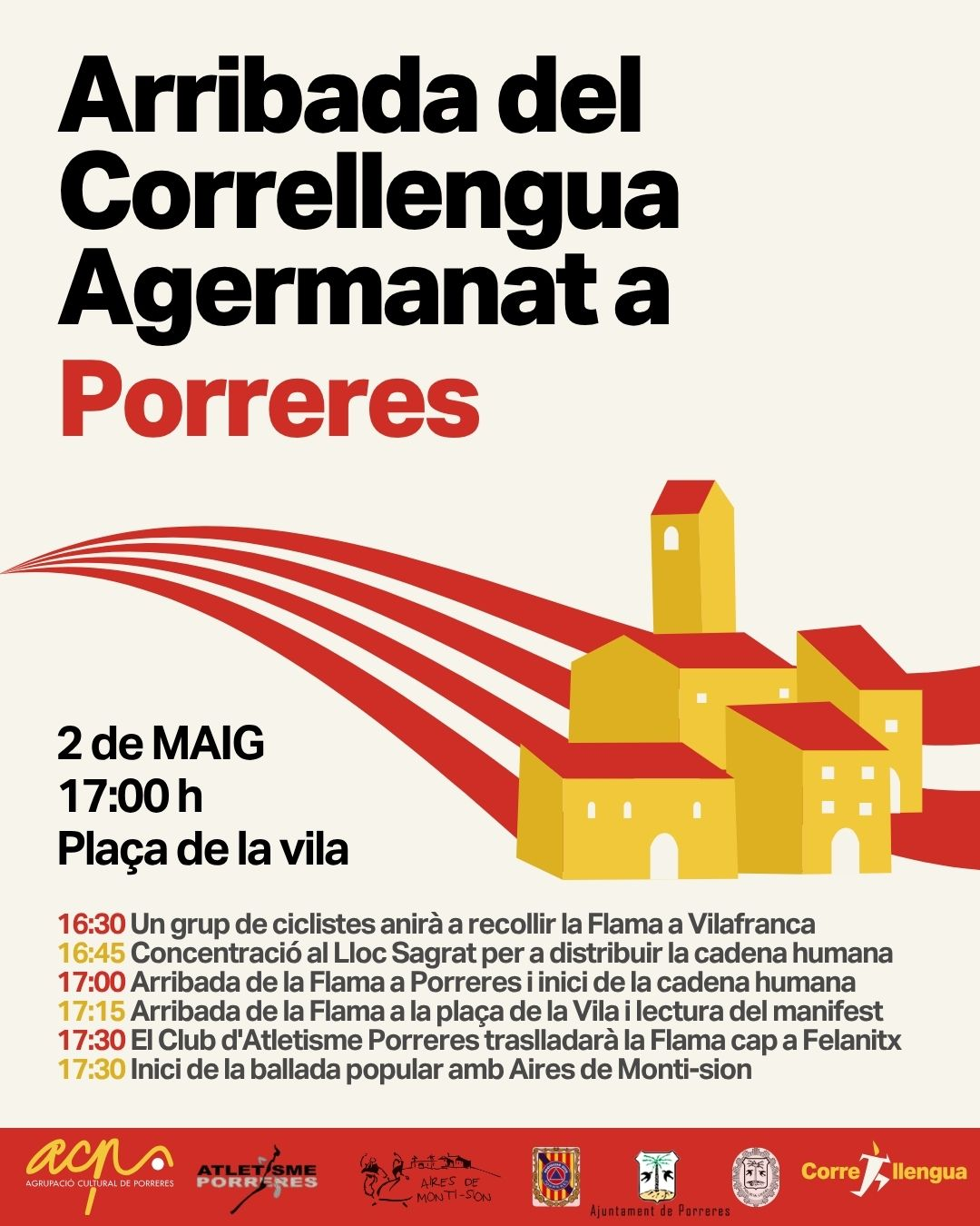 EL CORRELLENGUA AGERMANAT PASSARÀ PER PORRERES!