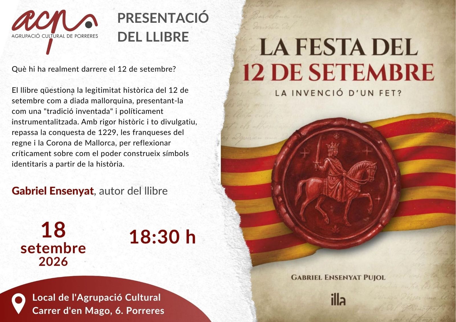 La festa del 12 de setembre. La invenció d'un fet?