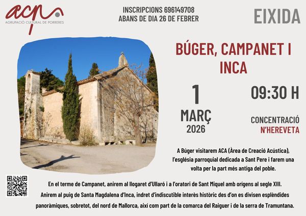 Búger, Campanet i Inca