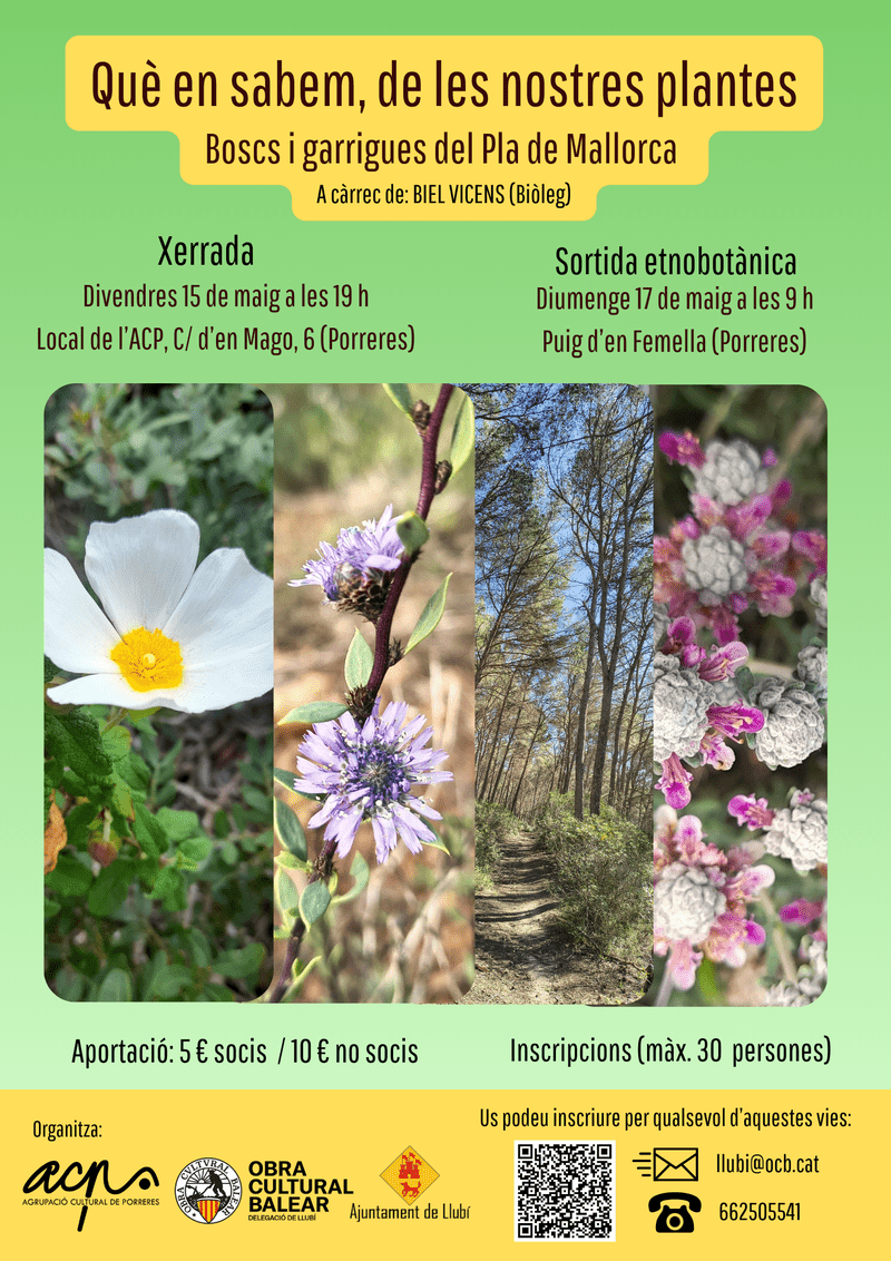 Xerrada i sortida etnobotànica per Porreres