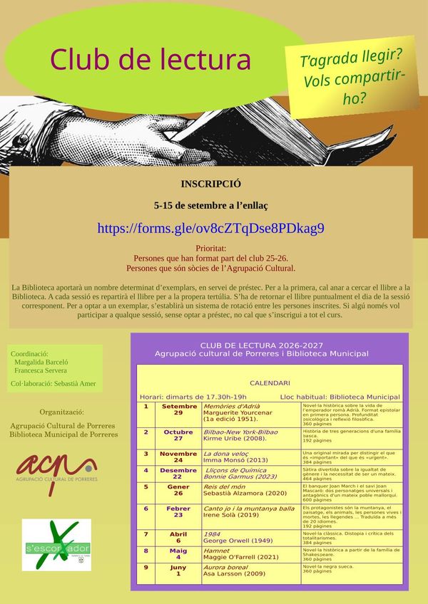 Club de lectura 26-27